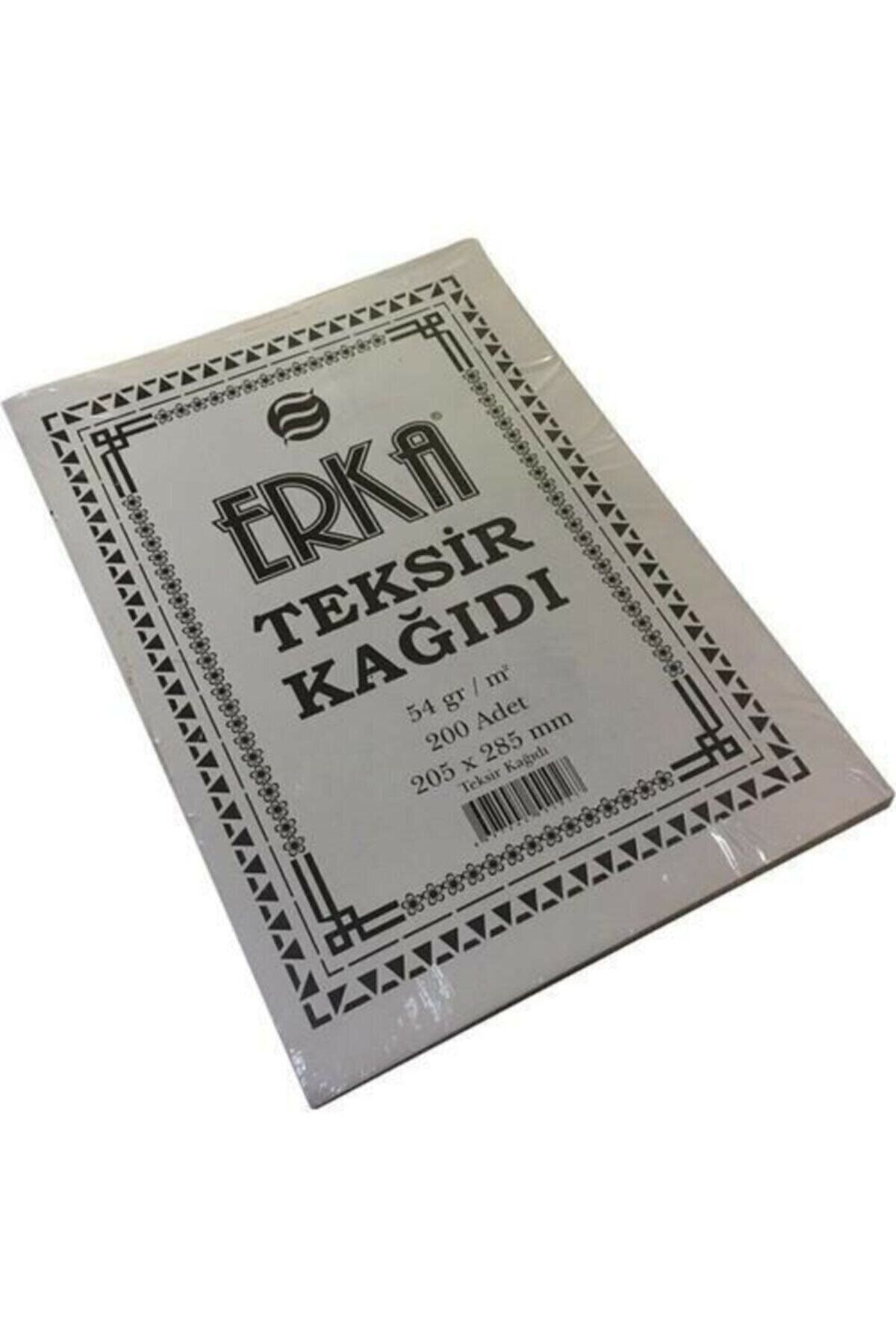 Erka Teksir Kağıt A-4 200 Lü 54 Gr