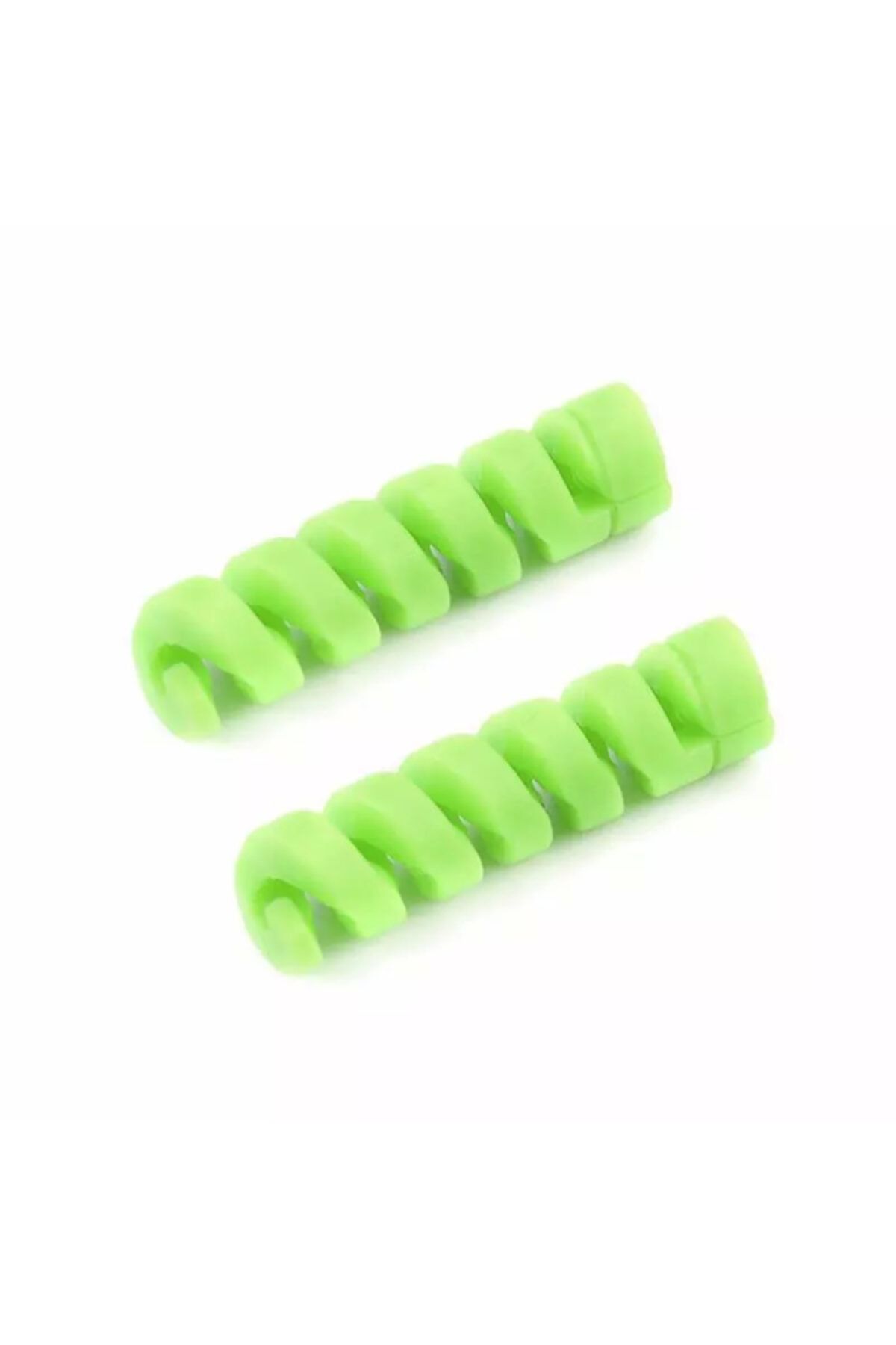 LOVYCO Spiral Kablo Koruyucu Silikon Set Şarj Kablosu Kulaklık Kablosu Koruyucu 2 Adet