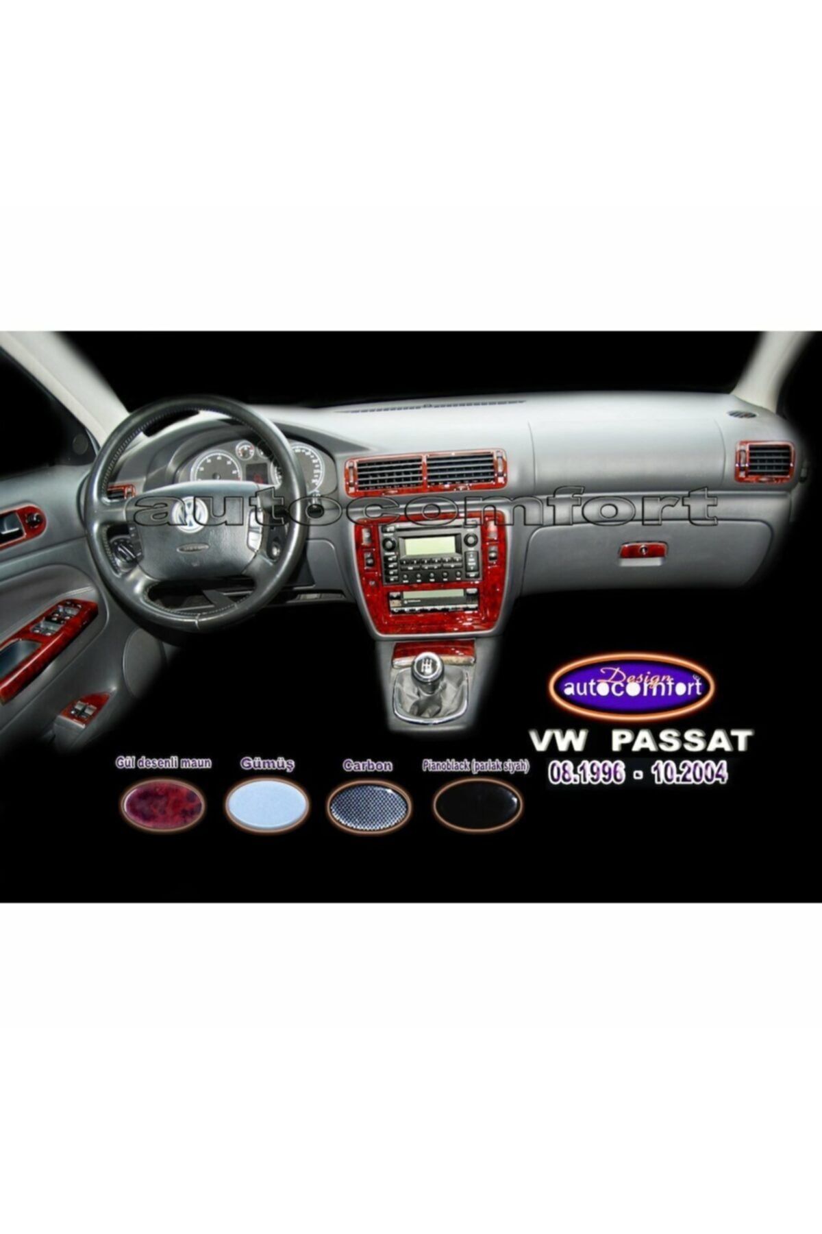 ÜRÜNBANA Volkswagen Passat Konsol/maun Kaplama 1996-2004 30.prç Maun Renk