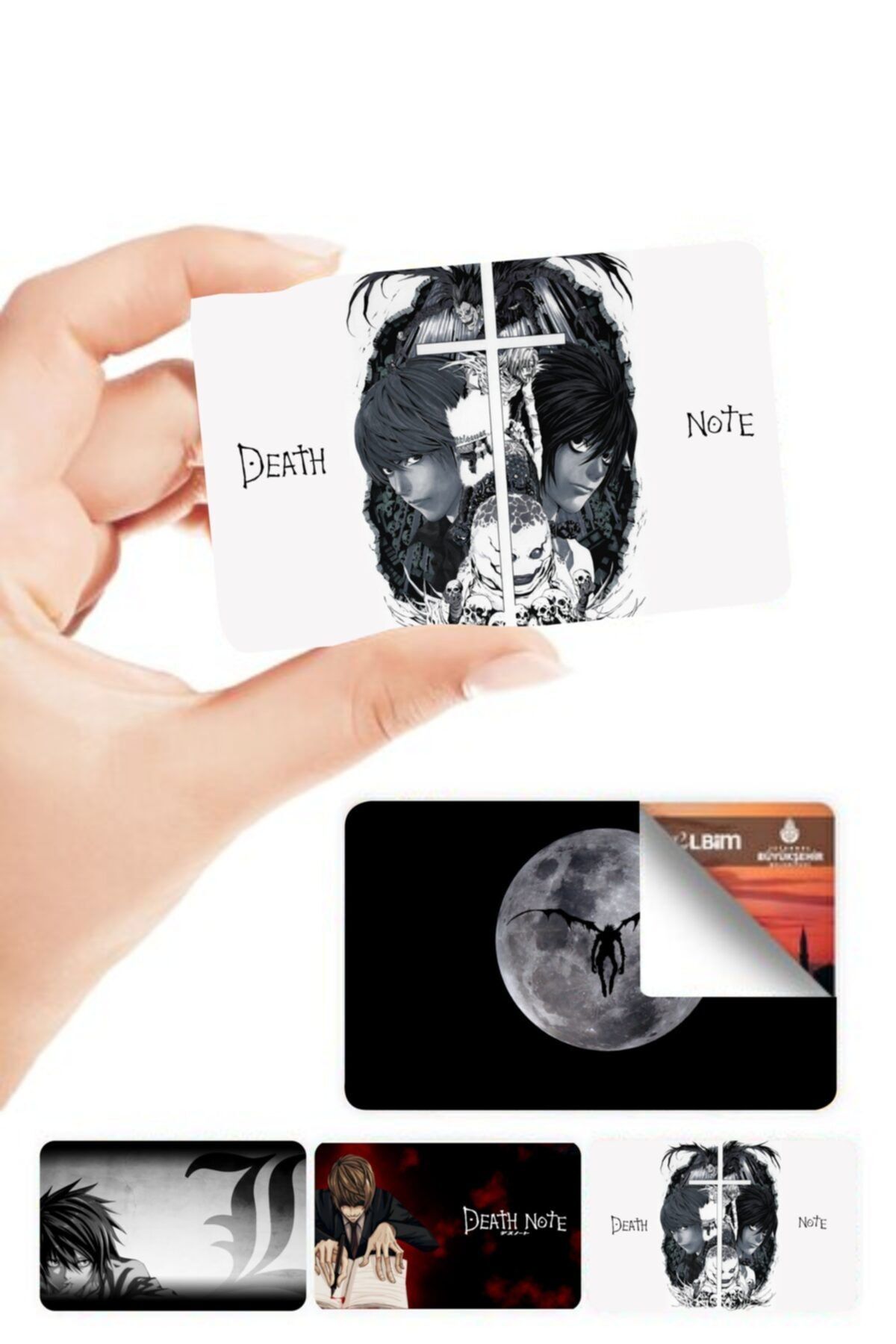 MARSİLYA Death Note Iett&ininal Kart Kaplama Sticker 4 Adet