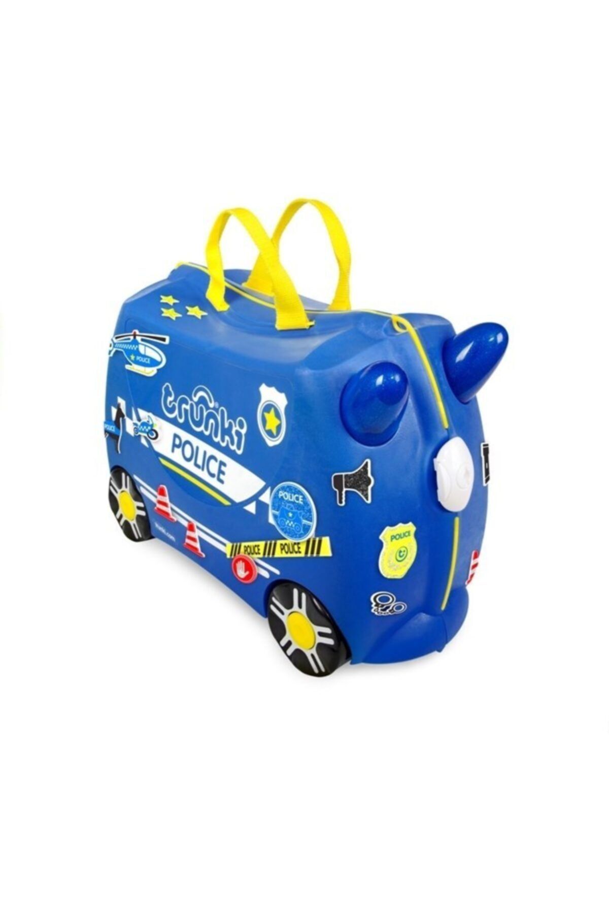 Trunki Binilebilen Çocuk Bavulu - Polis Arabası Percy
