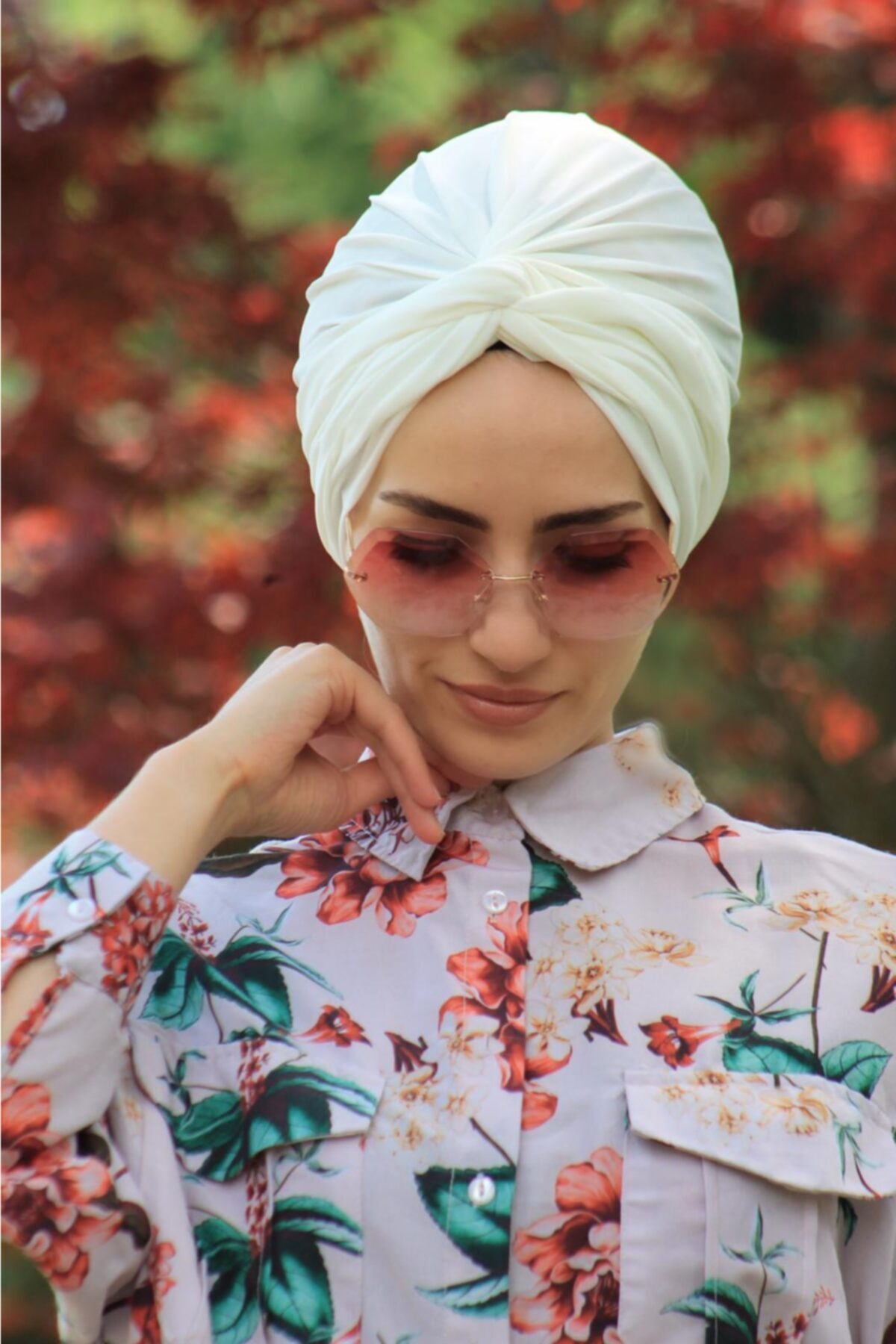 BEÇA HOME Dolama Bone Ekru (hazır Değildir) - Özel Tasarım- Yeni Model Tesettür Giyim