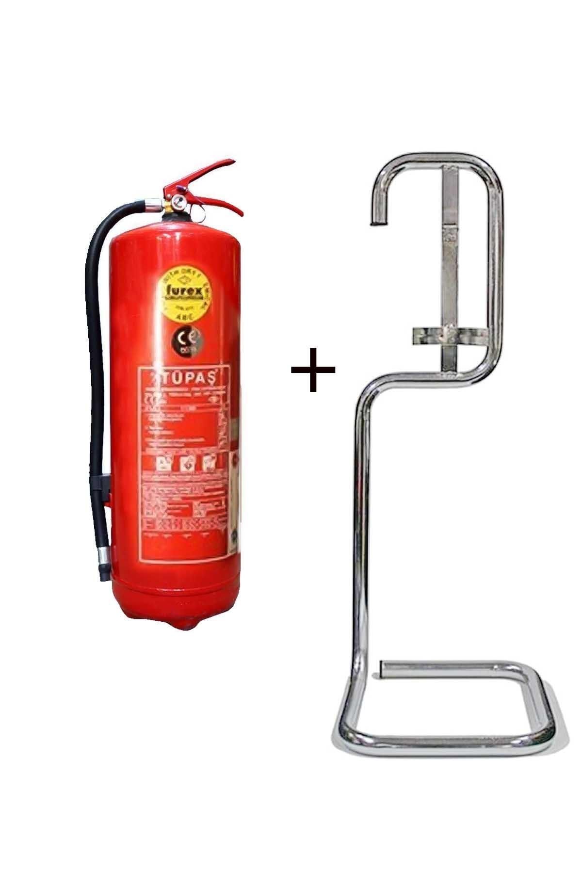 Tüpaş 6kg Yangın Tüpü Ve Krom Sehpa 2li Set
