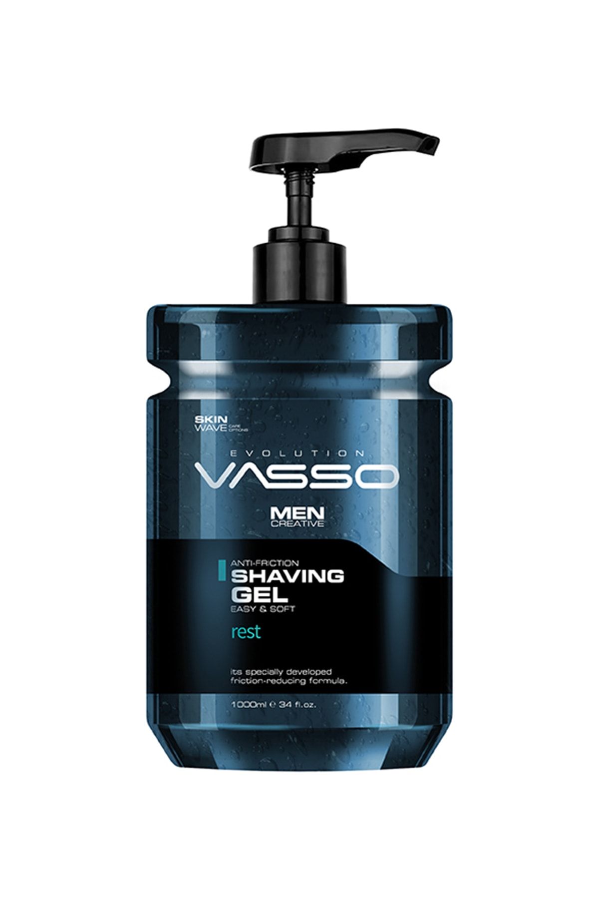 Vasso Men Tahrişi Önleyen Köpürmeyen Profesyonel Şeffaf Tıraş Jeli 1000 ml