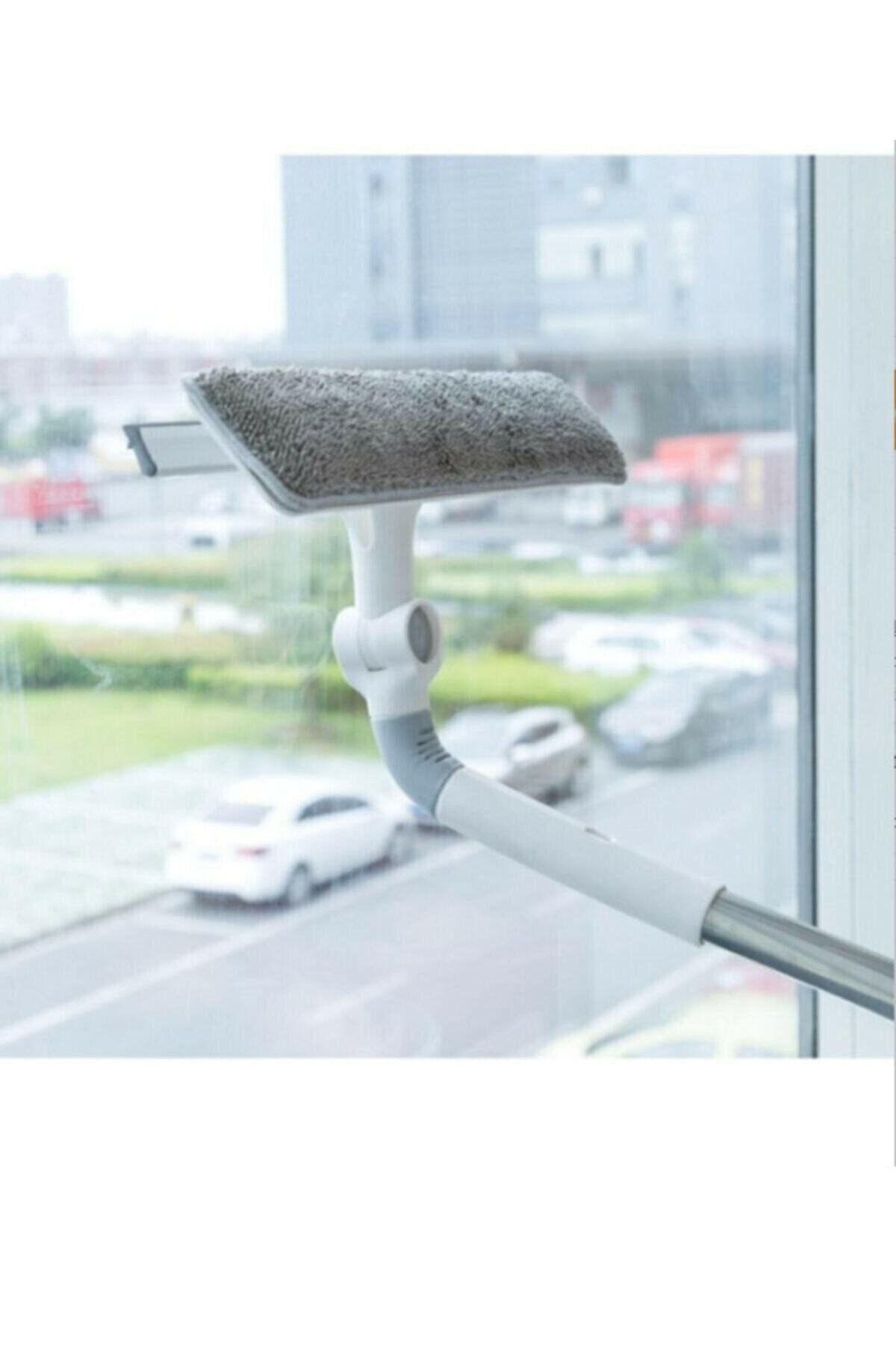 Oliva Nero Büyük Boy Dayanıklı Mikrofiber Bezli Bükülebilir Teleskopik Cam Silme Aparatı