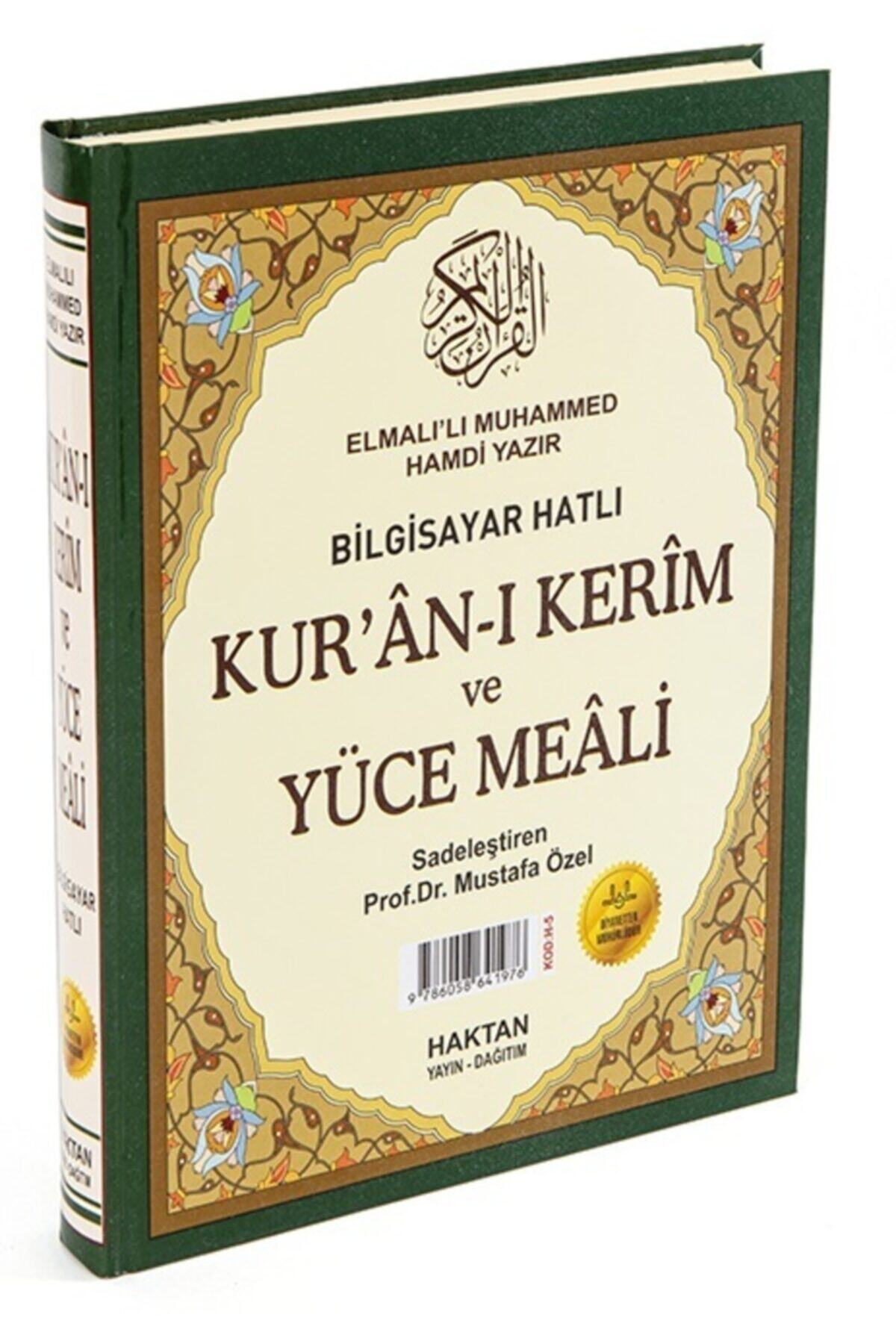 Haktan Yayın Dağıtım Ortaboy Arapça Bilgisayar Hatlı Ve Diyanet Mühürlü Yüce Mealli Yeşil Renk Ebat 16x24