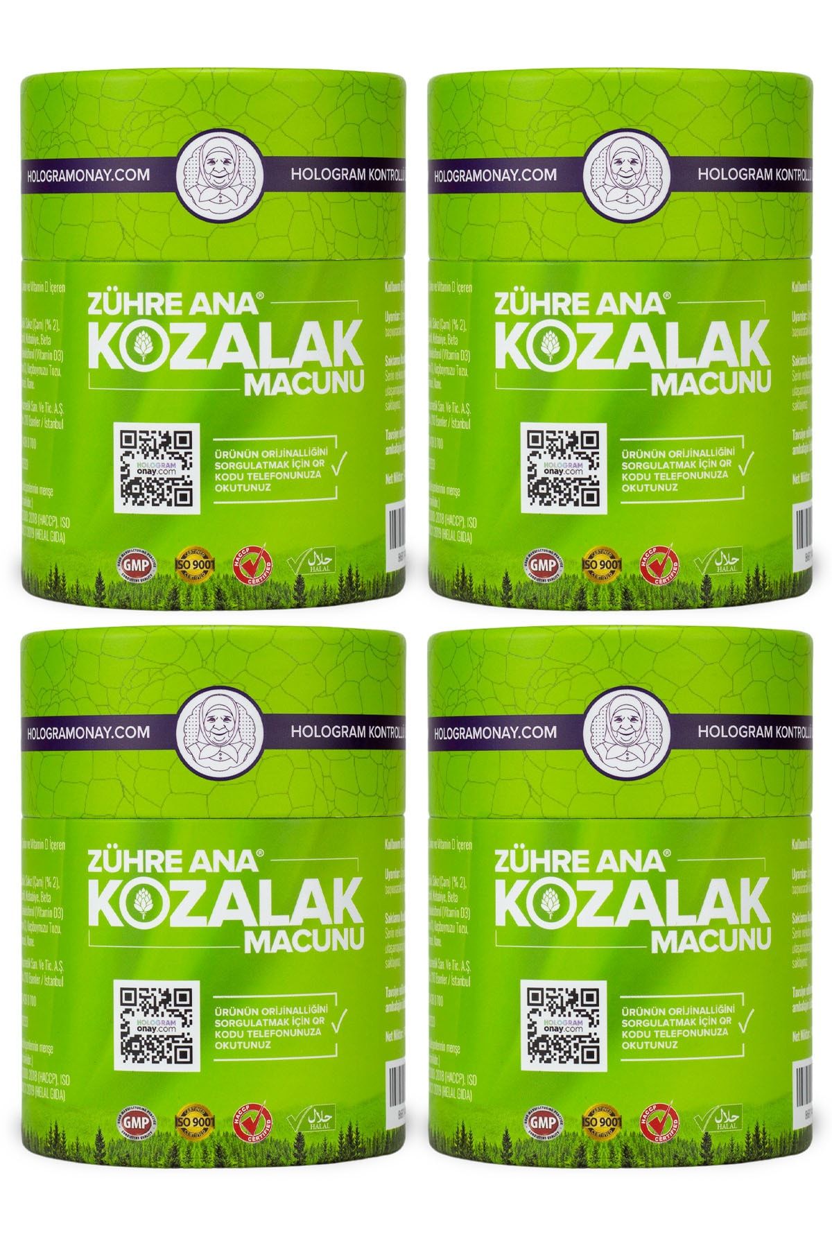 Zühre Ana 4 Adet Kozalak Macunu - Çam Kozalağı Macunu Orijinal Hologramlı Ürün