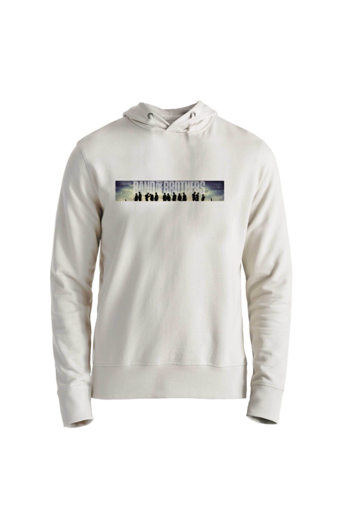 Alfa Tshirt Band Of Brothers Baskılı Ekru Sweatshirt
