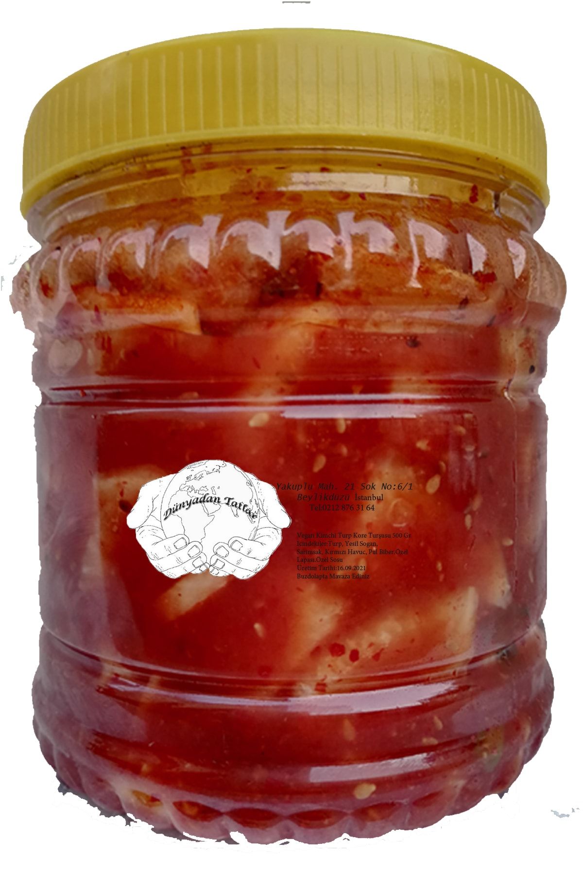 dunyadantatlar Vegan Turp Kimchi Kore Turşusu 1 kg