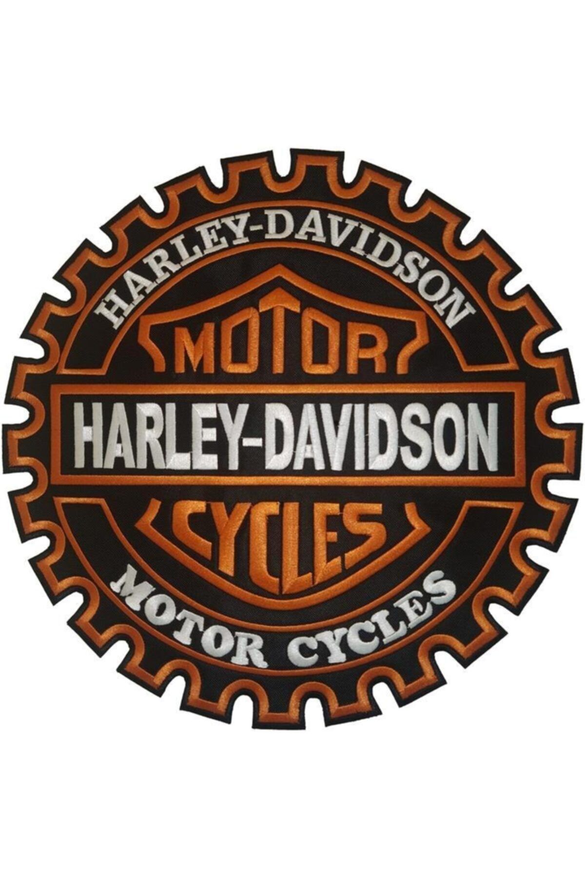 Sim Nakış Harley Davidson Motor Cycles Nakış İşleme Arma Patch 30×30 cm