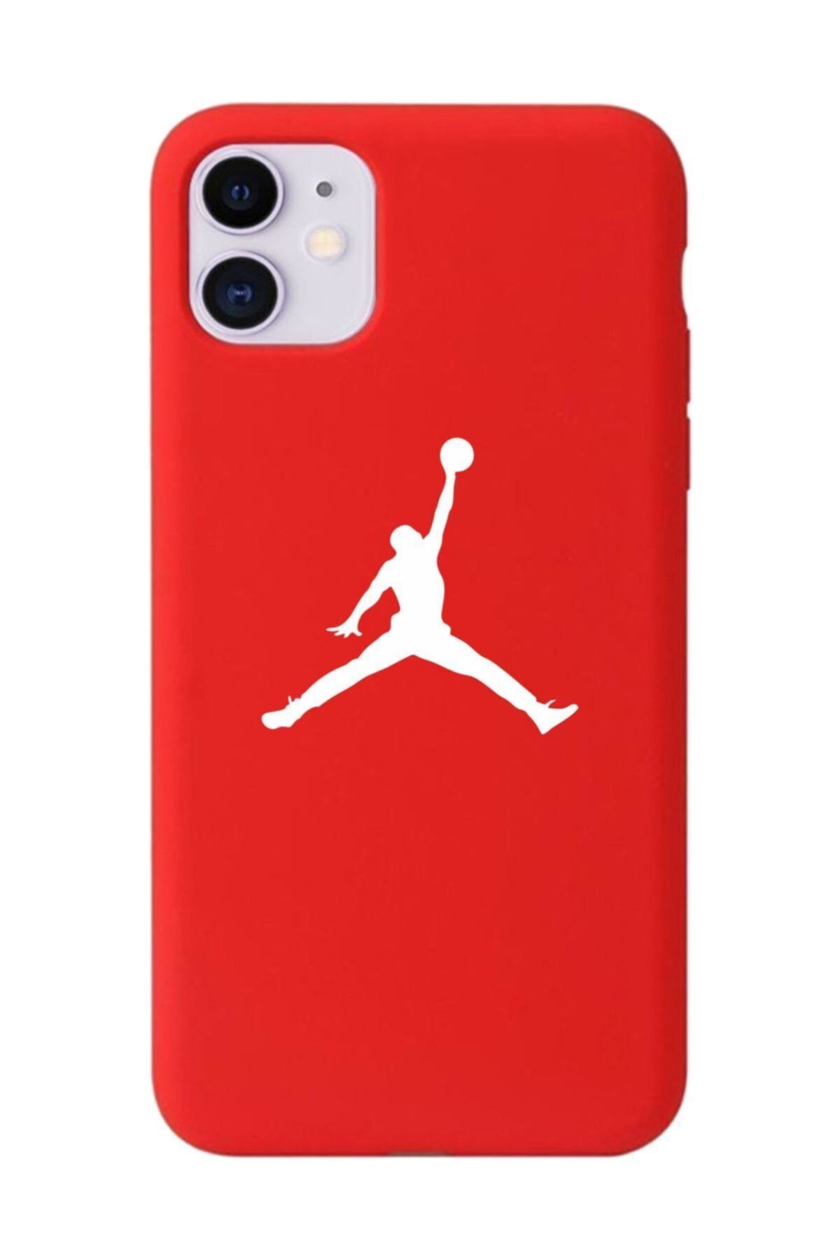 Bel Caso Iphone 11 Kırmızı Lansman Jordan Tasarımlı Dayanıklı Kılıf