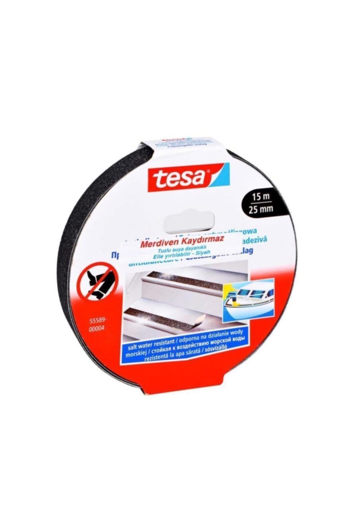 Tesa Bant Merdiven Kaydırmaz Siyah 15x25 55589-00004-11