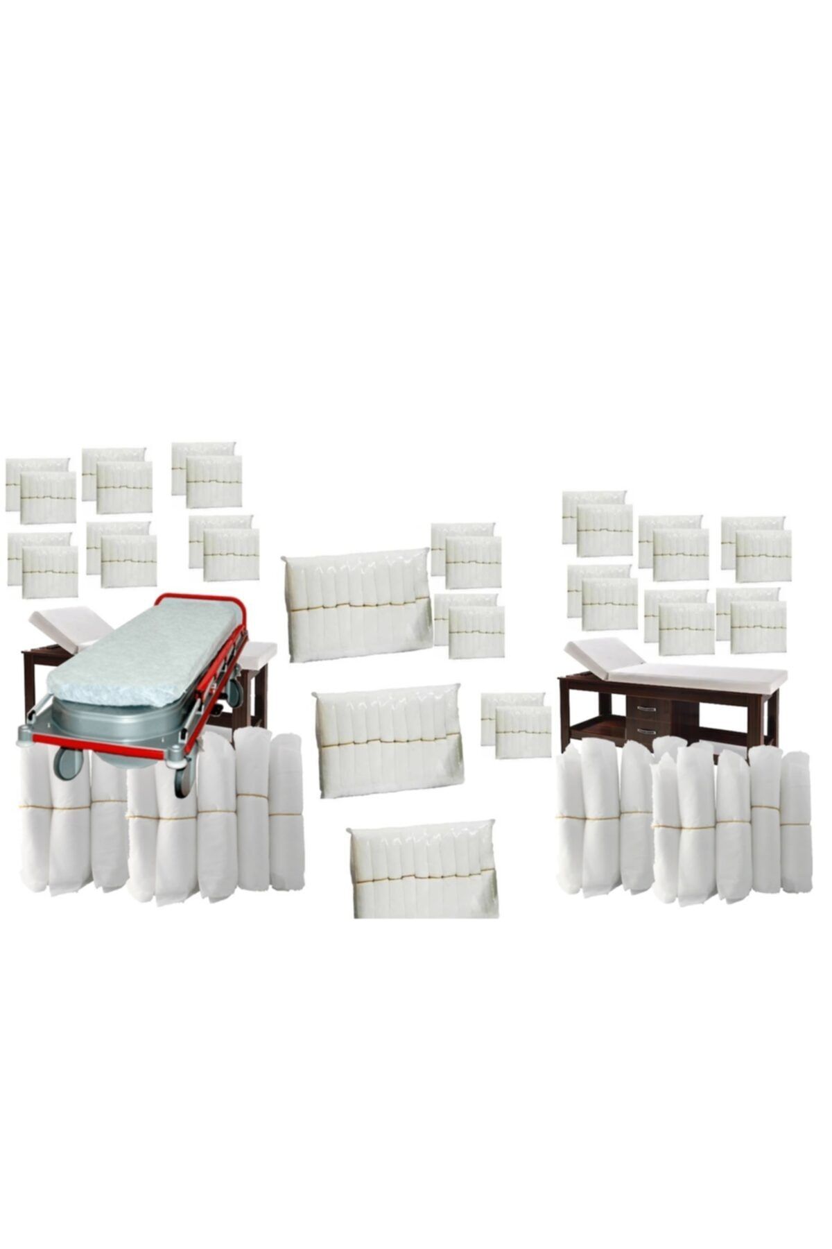 şarca 500 Adet Sedye Örtüsü 80 X 220 cm Çift Tarafı Lastikli