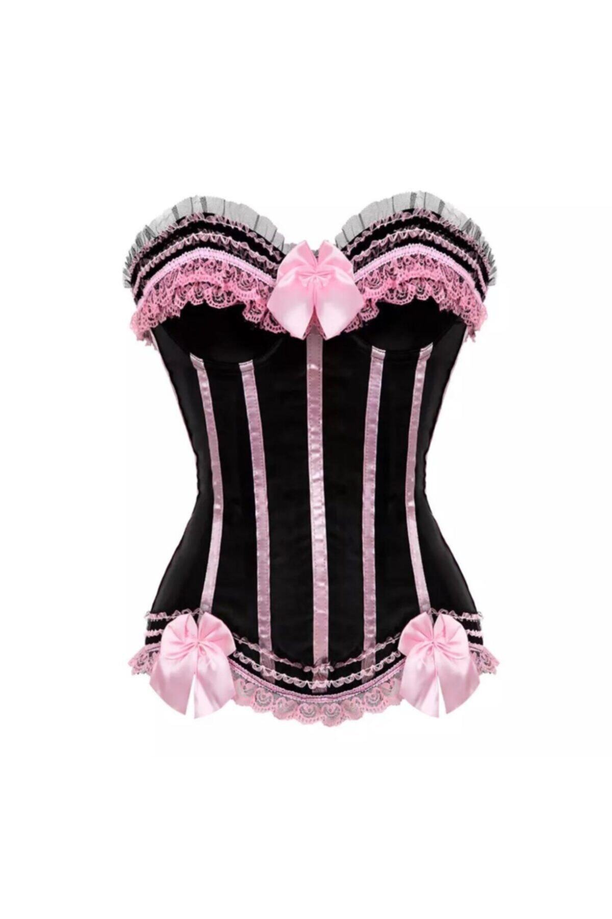 HERA BELLA Gotik Victorian Vintage Overbust Korse Büstiyer