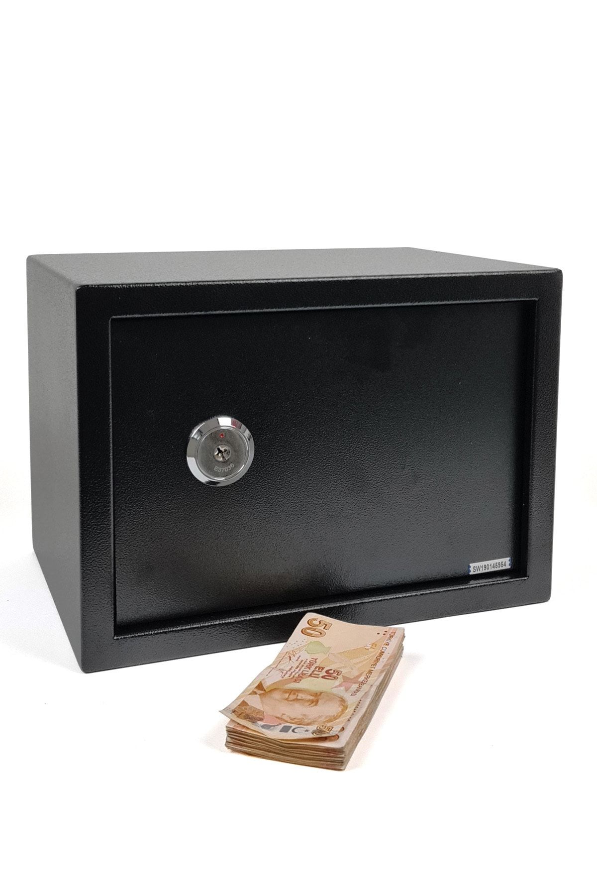 Binbirreyon Para Kasası Anahtarlı Çelik Kasa 25x35x25cm Cf009