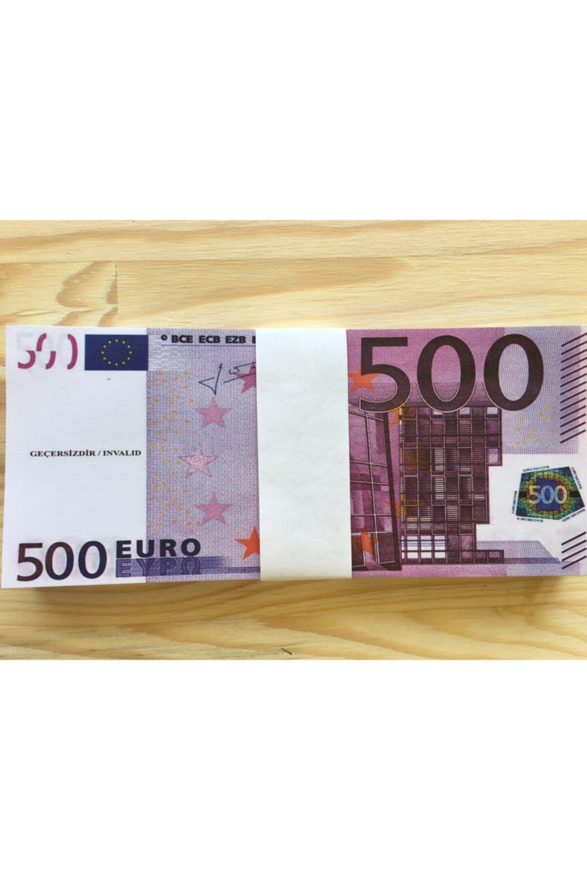 Axe Tools 1 Deste Geçersiz Sahte Para 100 Adet Renkli Feyk 500 Euro Nakit