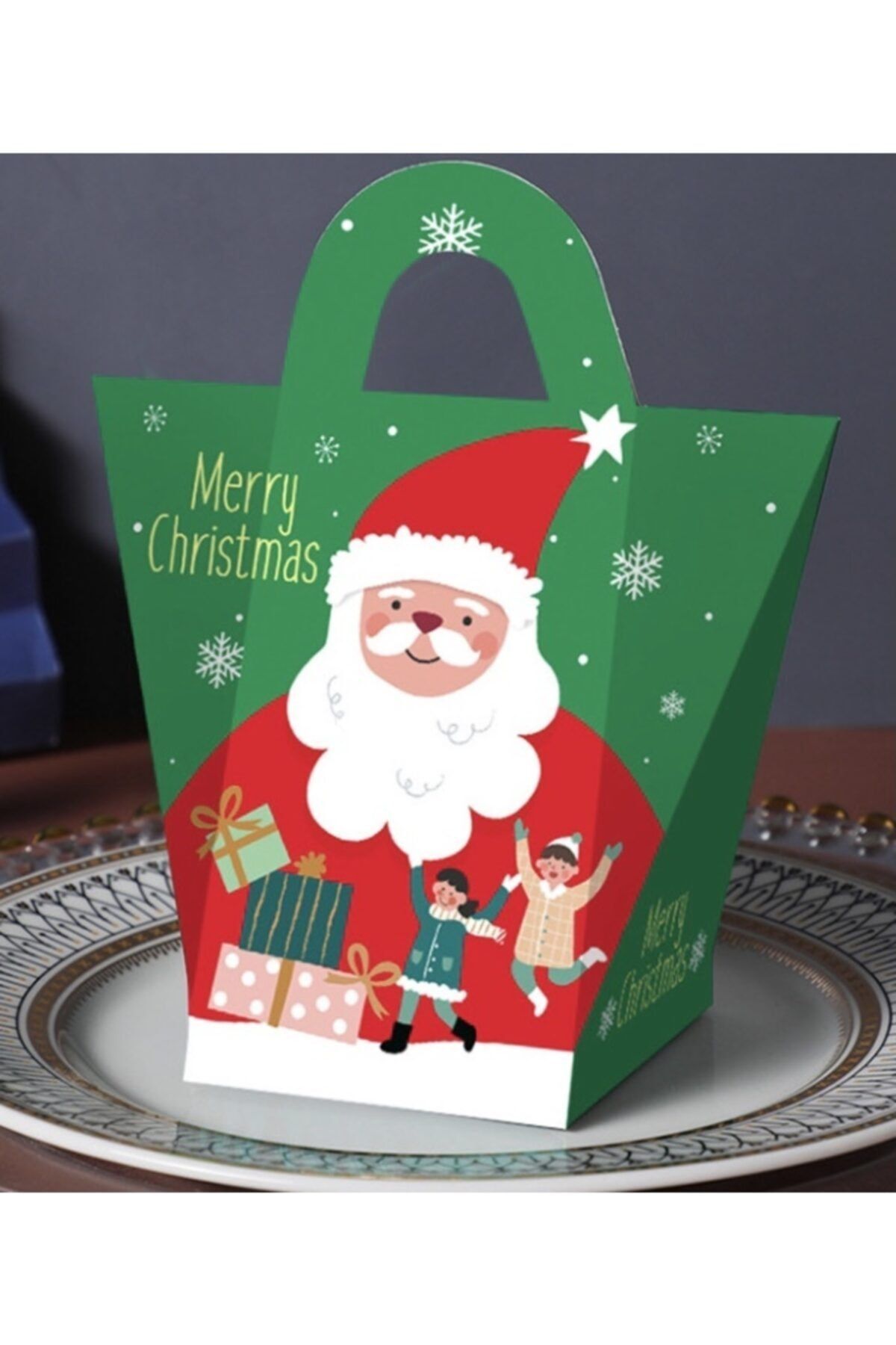 Meyn concept Yılbaşı Noel Baba Temalı Yeşil Paketleme