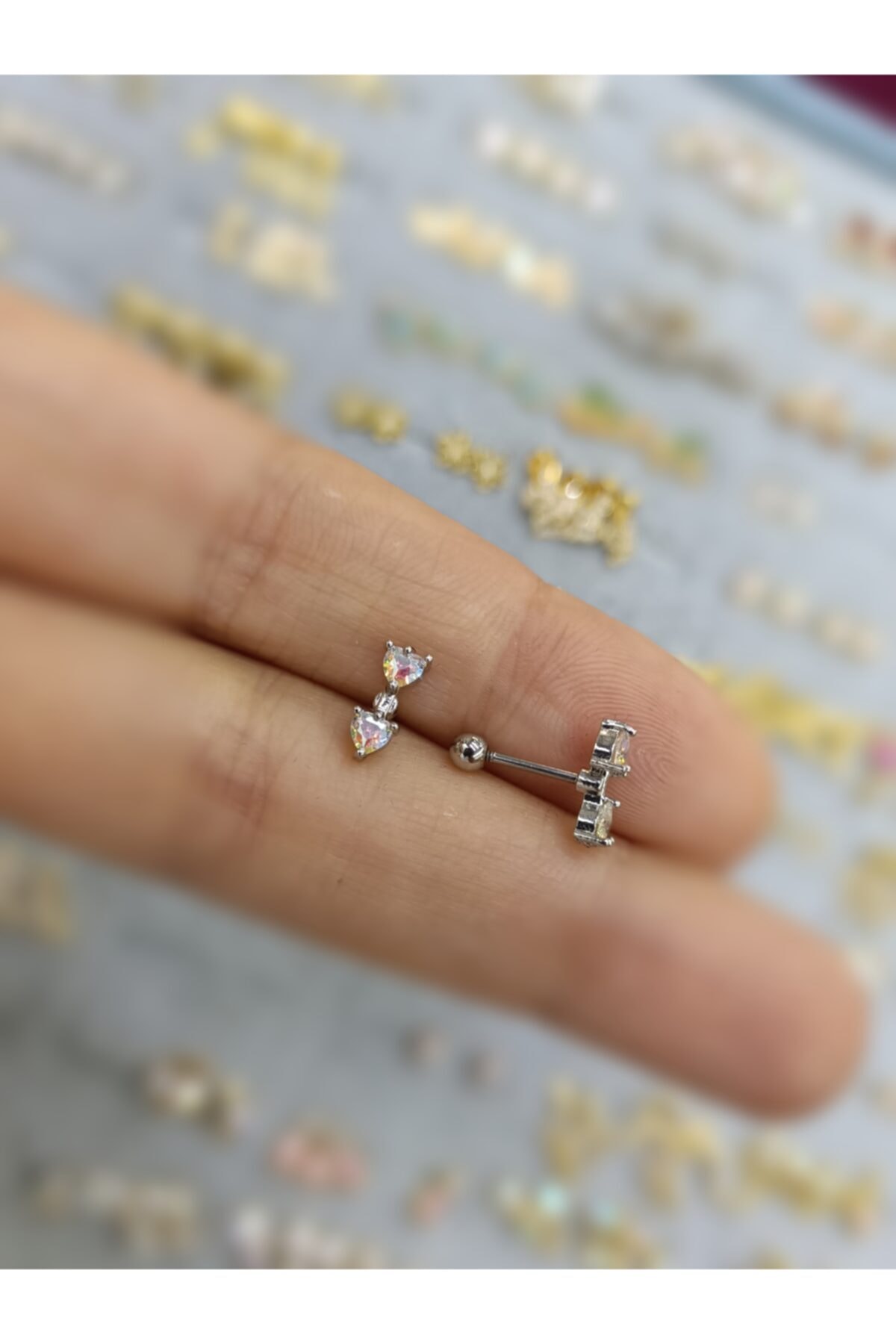 Arescollection Cerrahi Çelik Tragus Helix Piercing