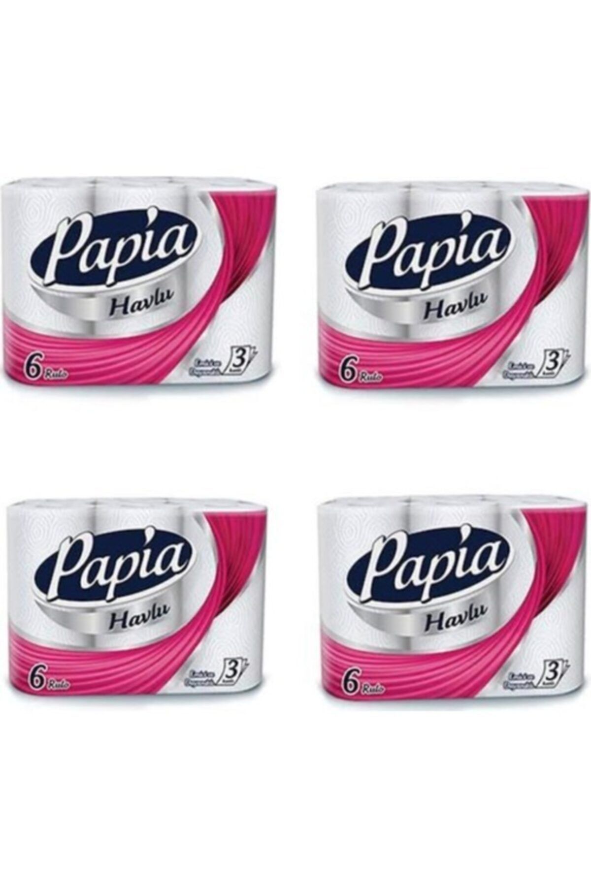 Papia 6lı - 4 Paket Havlu