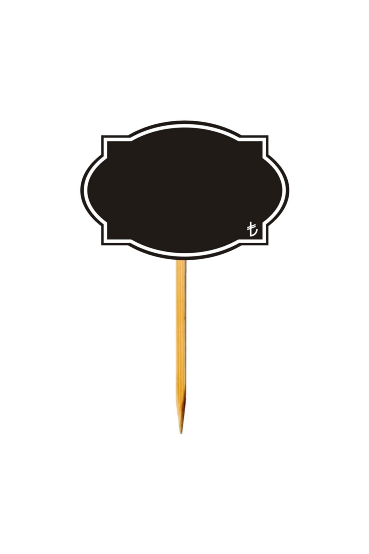 MT Pvc Yaz/sil Ahşap Çubuklu Saplamalı Reyon Fiyat Etiketi 6x9cm.10'lu Pk.1642