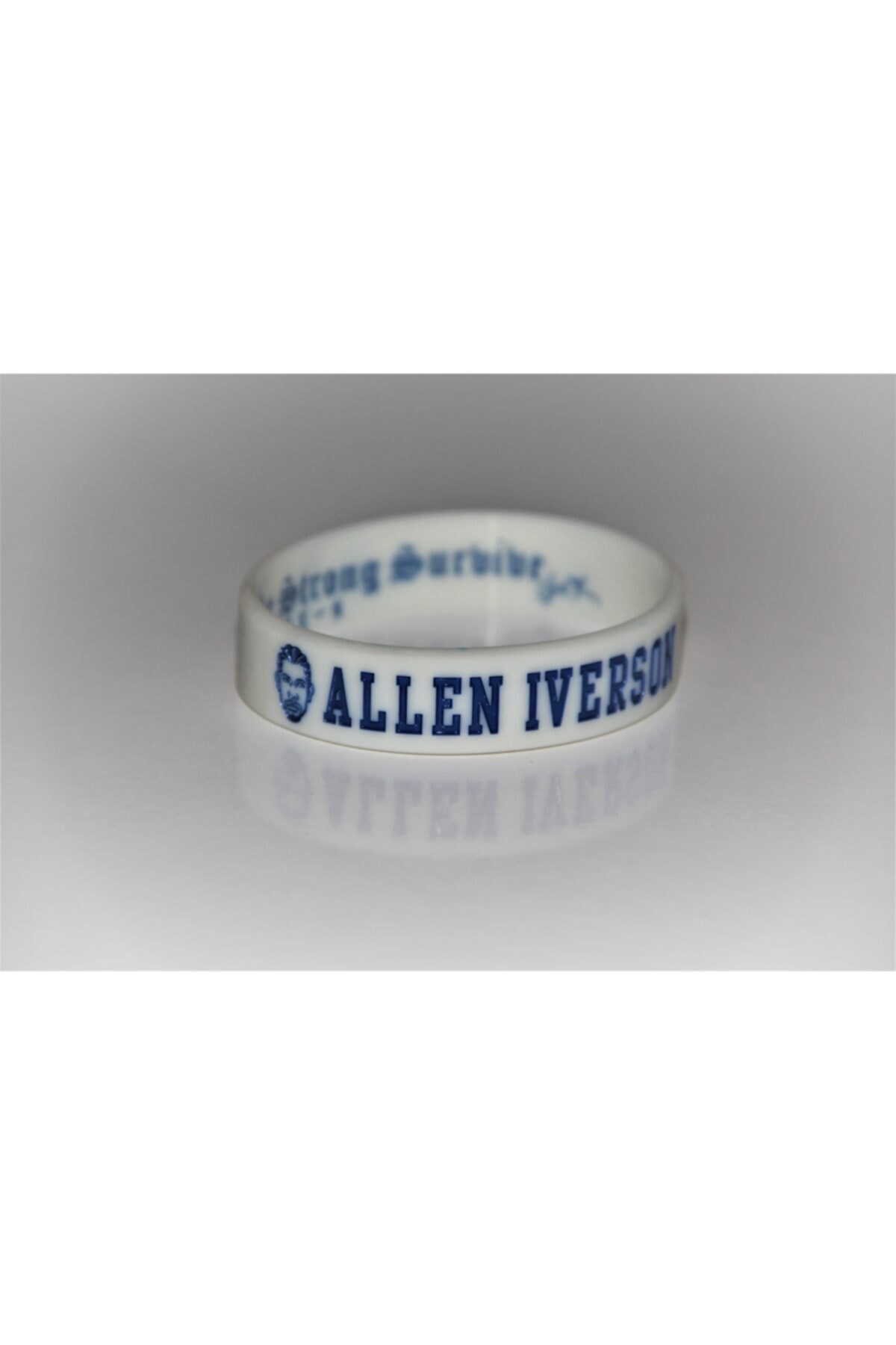 PurpleJam Allen Iverson Portreli Beyaz Philadelphia 76ers Basketbol Bileklik