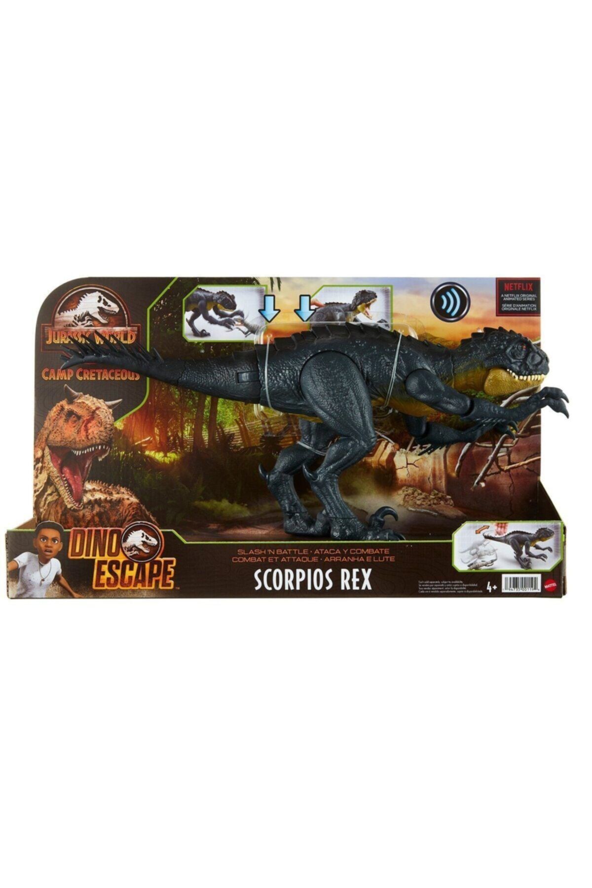 mattel Hbt41 Jurassic World Saldırgan Dövüşçü Dinozor Figürü