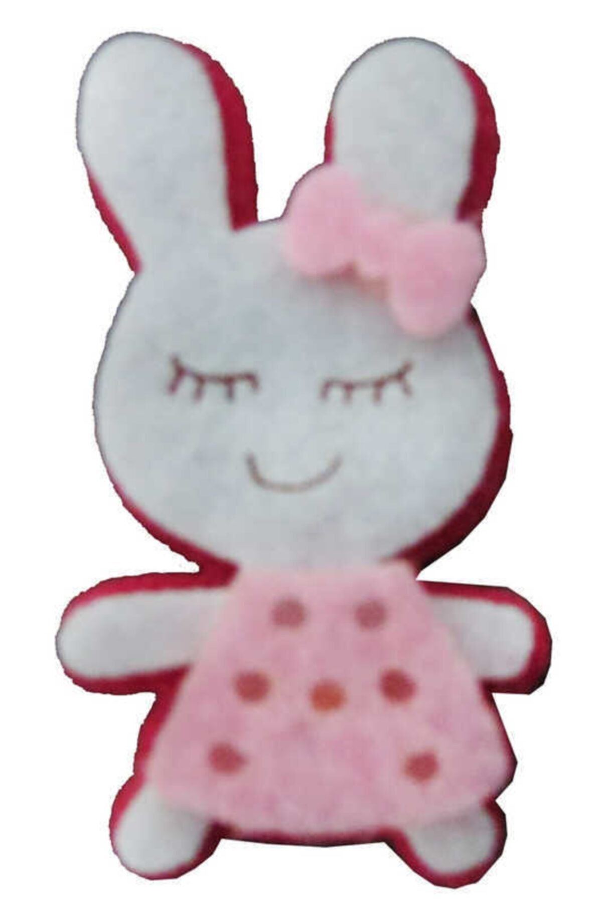 ELITETIME Tavşan Keçe Pembe ( 3x5 Cm ) 50 Adet