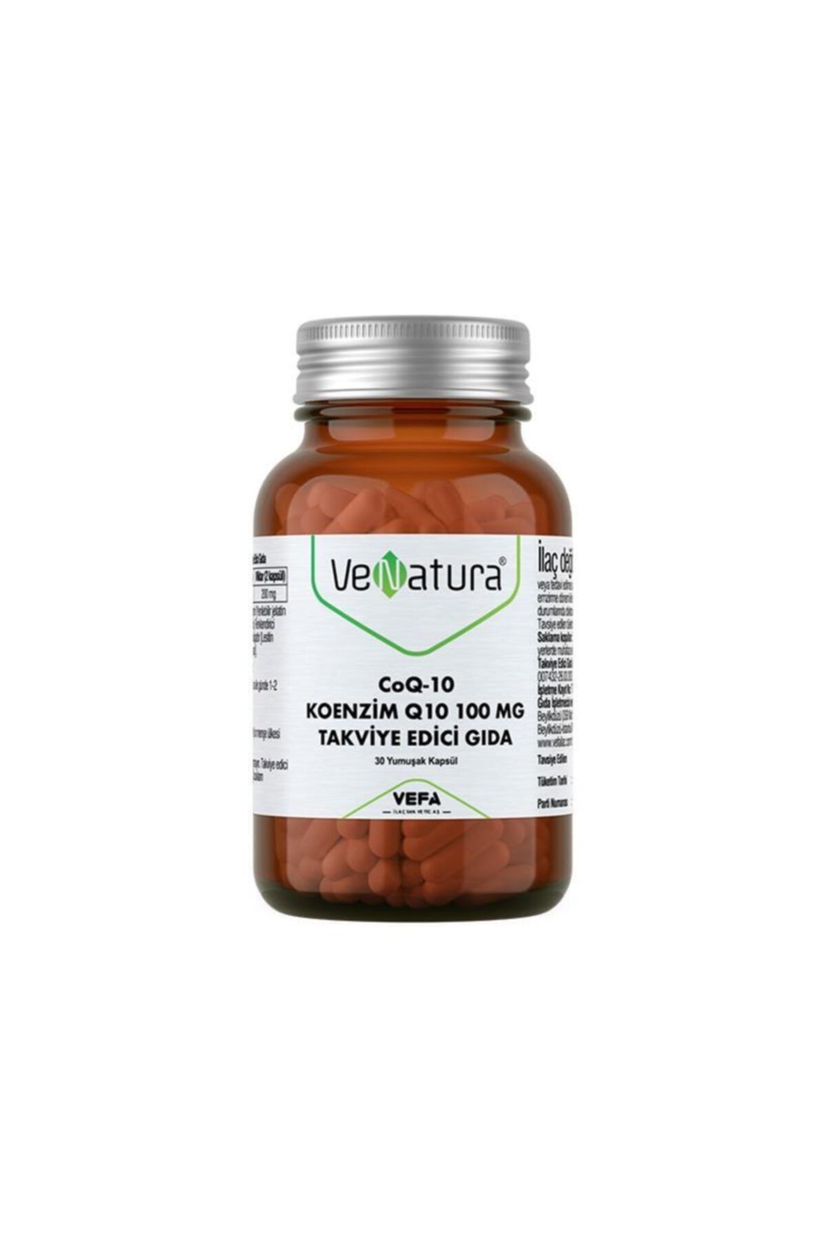 VeNatura Coq-10 Koenzim Q10 100 Mg Takviye Edici Gıda 30 Kapsül