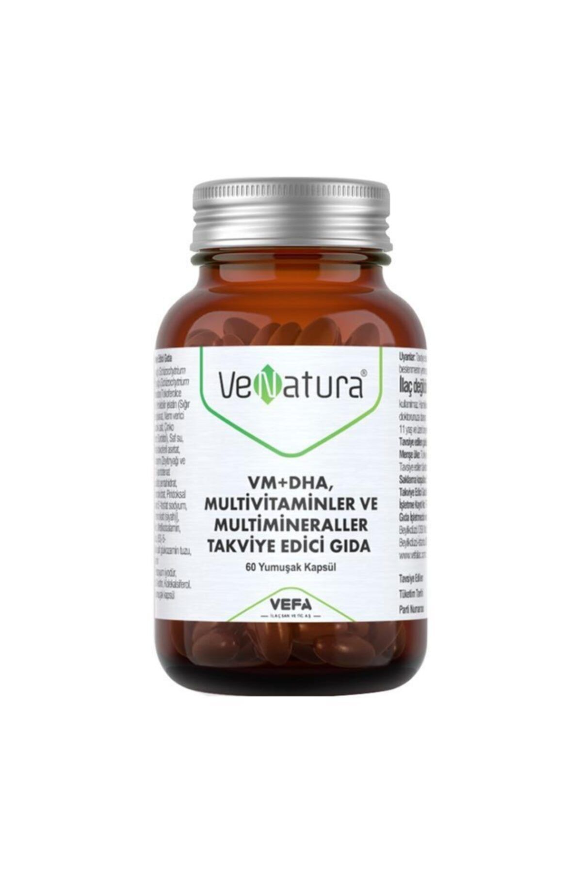 VeNatura Vm+dha Multivitaminler Ve Multimineraller Takviye Edici Gıda 60 Kapsül
