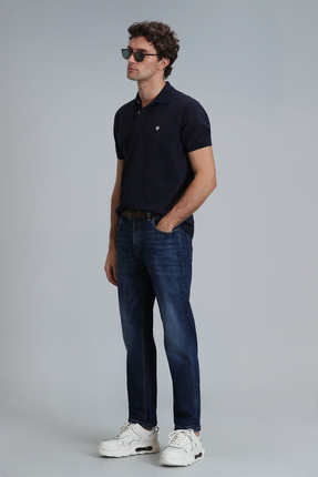 Erkek Laon Polo Yaka Lacivert T-Shirt 111040164 Image 3