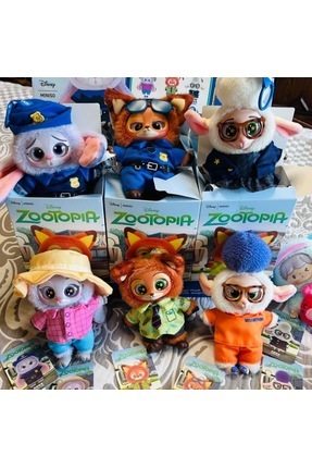 Zootopia Zootropolis Peluş Anahtarlık Figürü Charm Blind Box Image 0