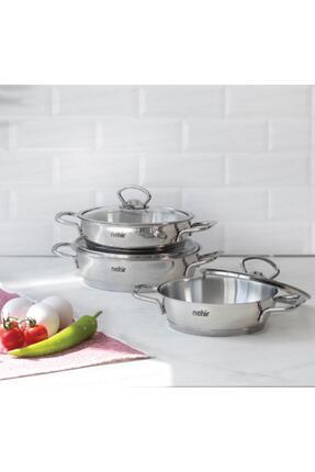 SILVER CELİK 6 PARÇA SAHAN SETI Image 0