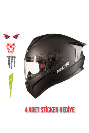 Rapid Kapalı Kask (Ece Belgeli) Mat Siyah Image 0