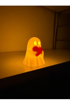 Kalpli Hayalet Led Biblo – Dekoratif Lamba| Hayalet Masa Üstü Dekor Image 2