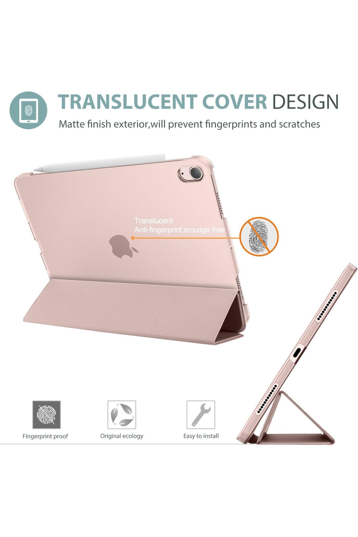 iPad Air 11 اینچ M2 M3 Chip Air 4. /5. /6. نسل قوی پوشش مغناطیسی قوی کیس ضد نوک