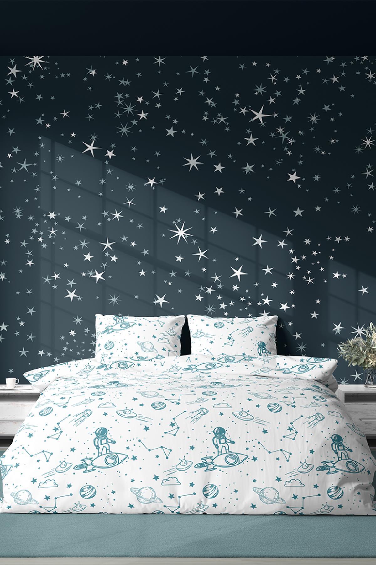 مجموعه پوشش دوتایی پنبه ای | پوشش دوتایی و مورد بالش | بدون ورق