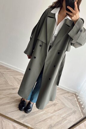 POLİVİSKON TRENÇ HAKİ Image 1