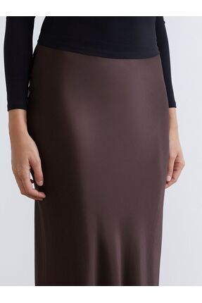 LCW Vision Beli Lastikli A Kesim Saten Etek Image 2