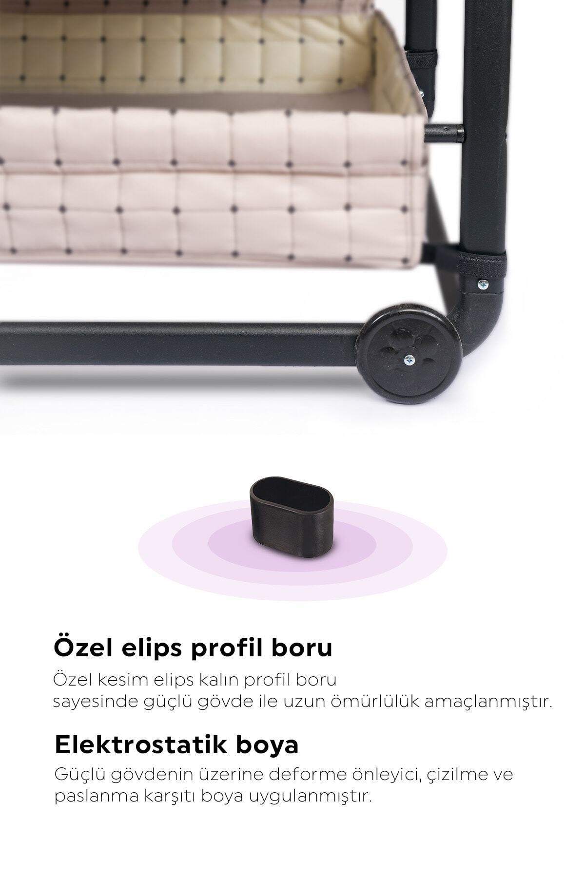 Mother's Side Rockable Baby Cradle قابل حمل حماک سبد گهواره سفیر