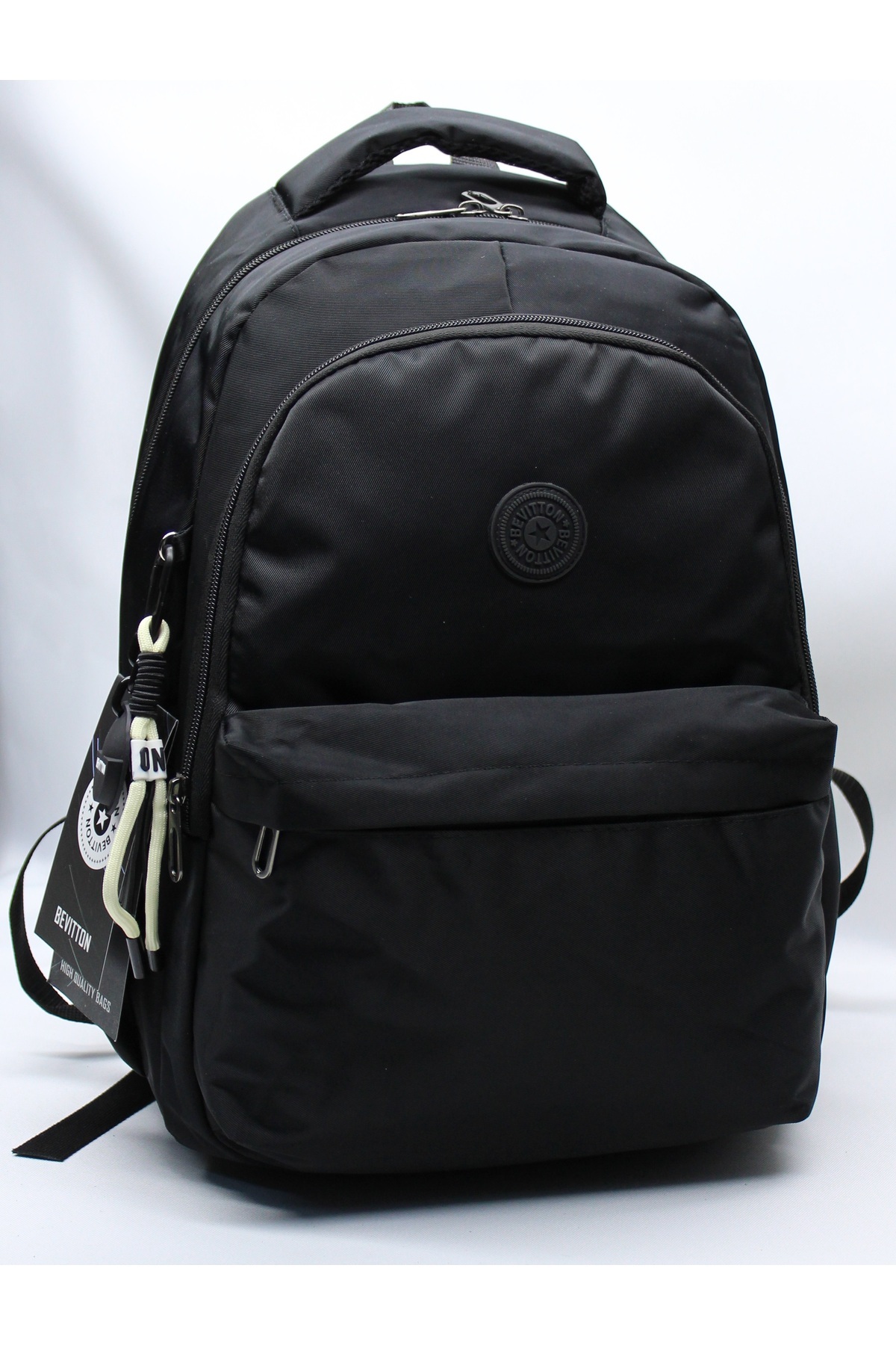 2200 کیسه مدرسه پارچه ای مقاوم در برابر آب سیاه کوله پشتی مدرسه یونیکس