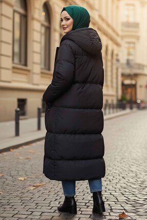 Battat Beden Şişme Mont Siyah - 28017-SIYAH Image 2