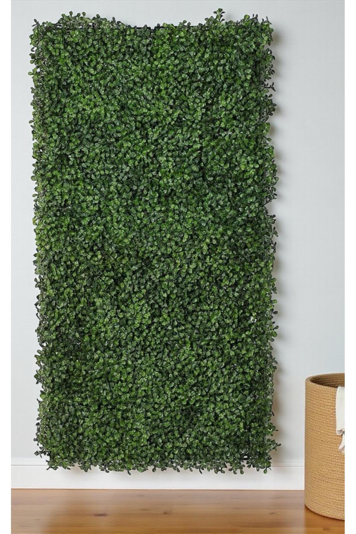 پانل دیوارپوش گل مصنوعی ورق شمشاد 40x60 سانتی متر سبز عمودی گاردن Konef