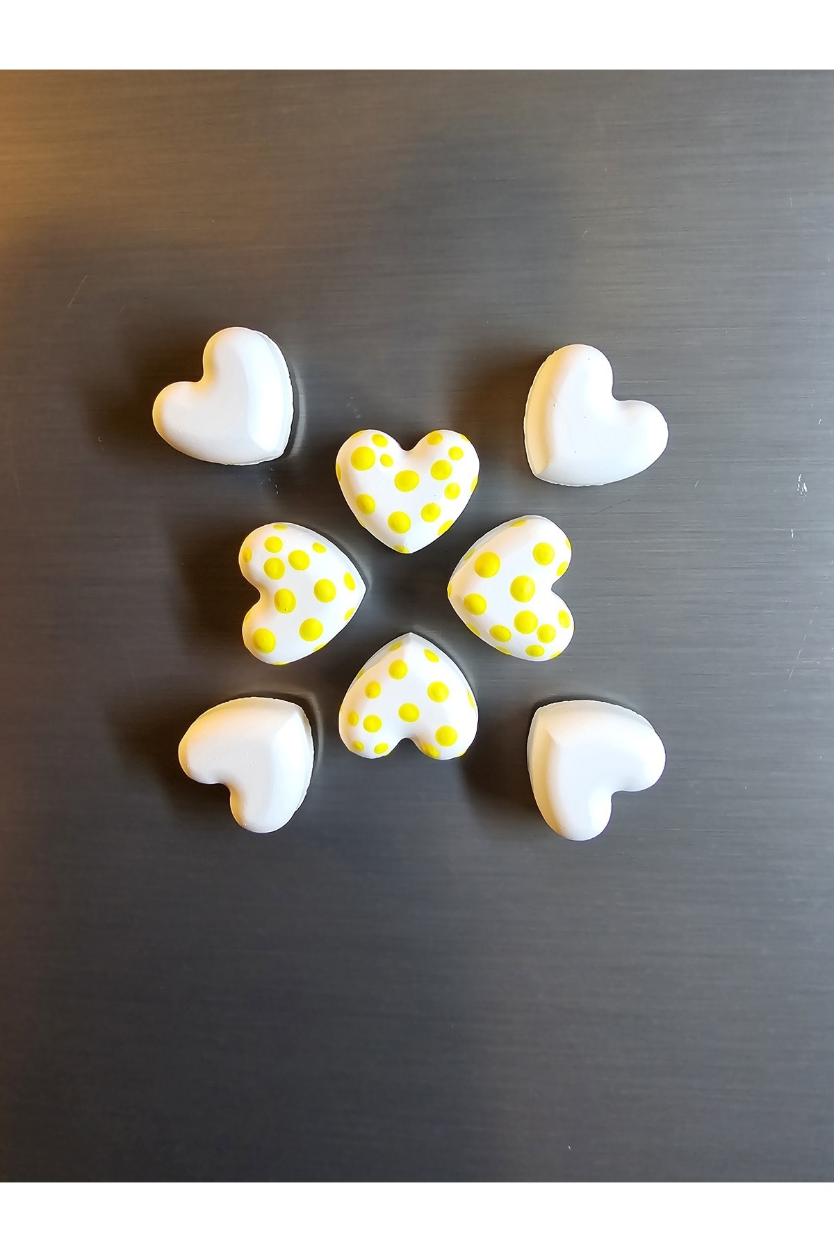 مگنت - مگنت یخچال - زیور آلات یخچال - مگنت 8 قلب - هدیه روز ولنتاین