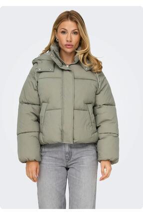 15322013ON FERMUARLI SABIT KAPUSONLU SISME KISA MONT Image 0