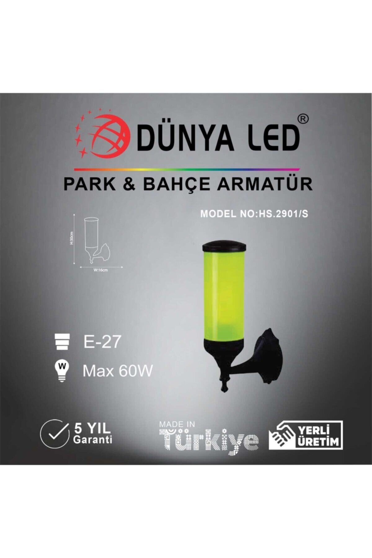 DÜNYA LED Hs.2901-s Dış Mekan Bahçe Aplik Sarı