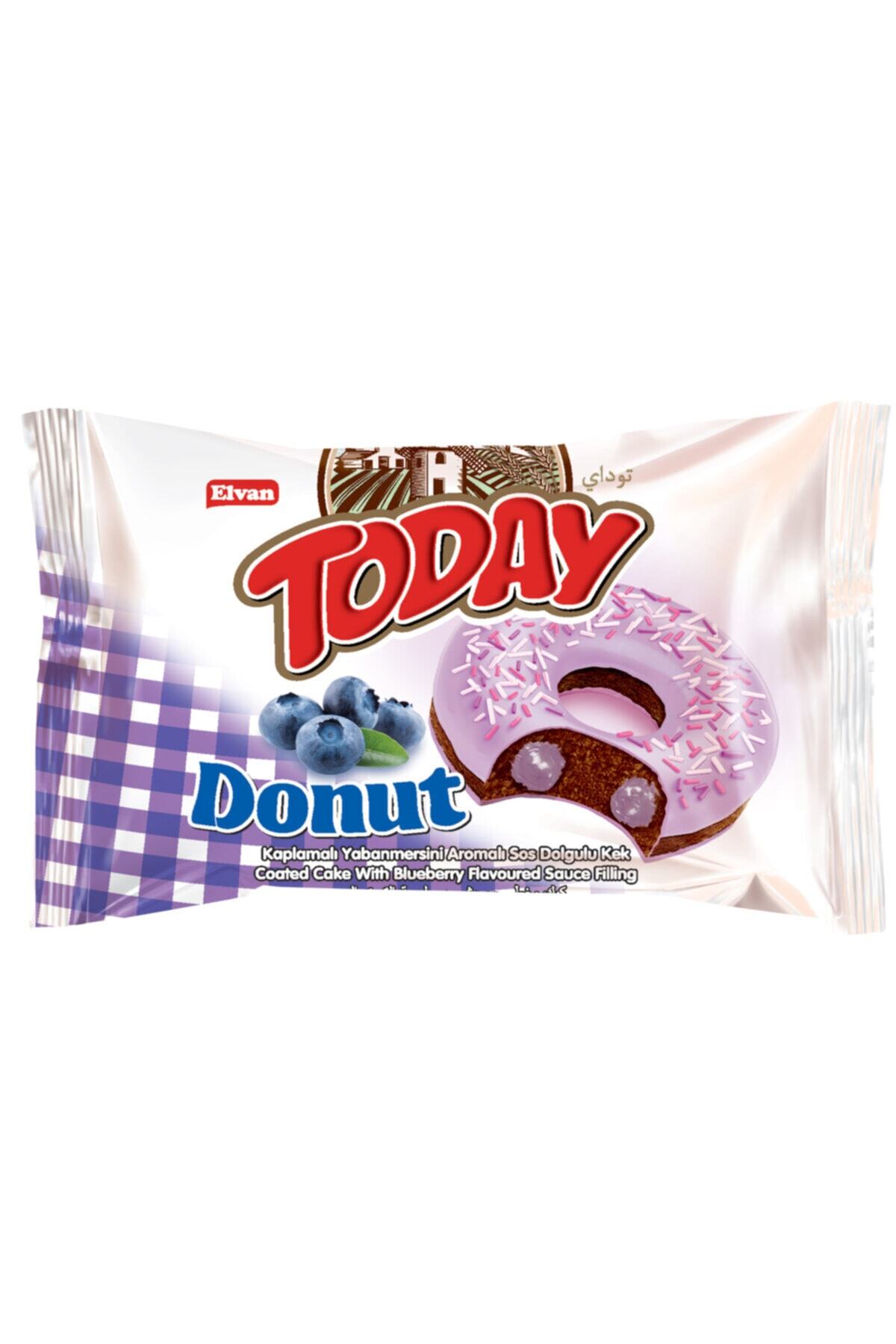 Elvan Today Donut Kek Yabanmersinli 35 Gr. 1 Adet
