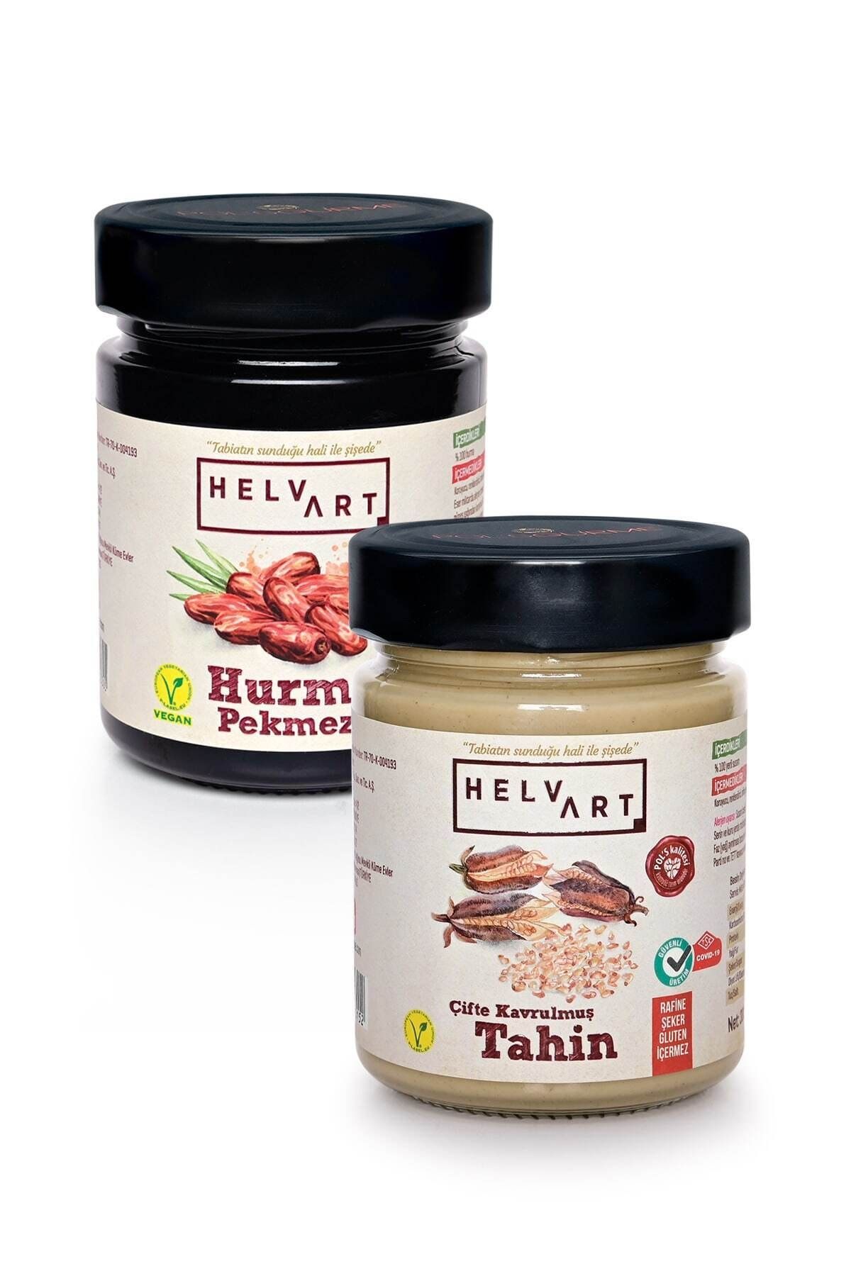 Pol's Helvart Helvart Hurma Pekmezi %100 Doğal Katkısız 350 Gr + %100 Doğal Tahin 300 Gr