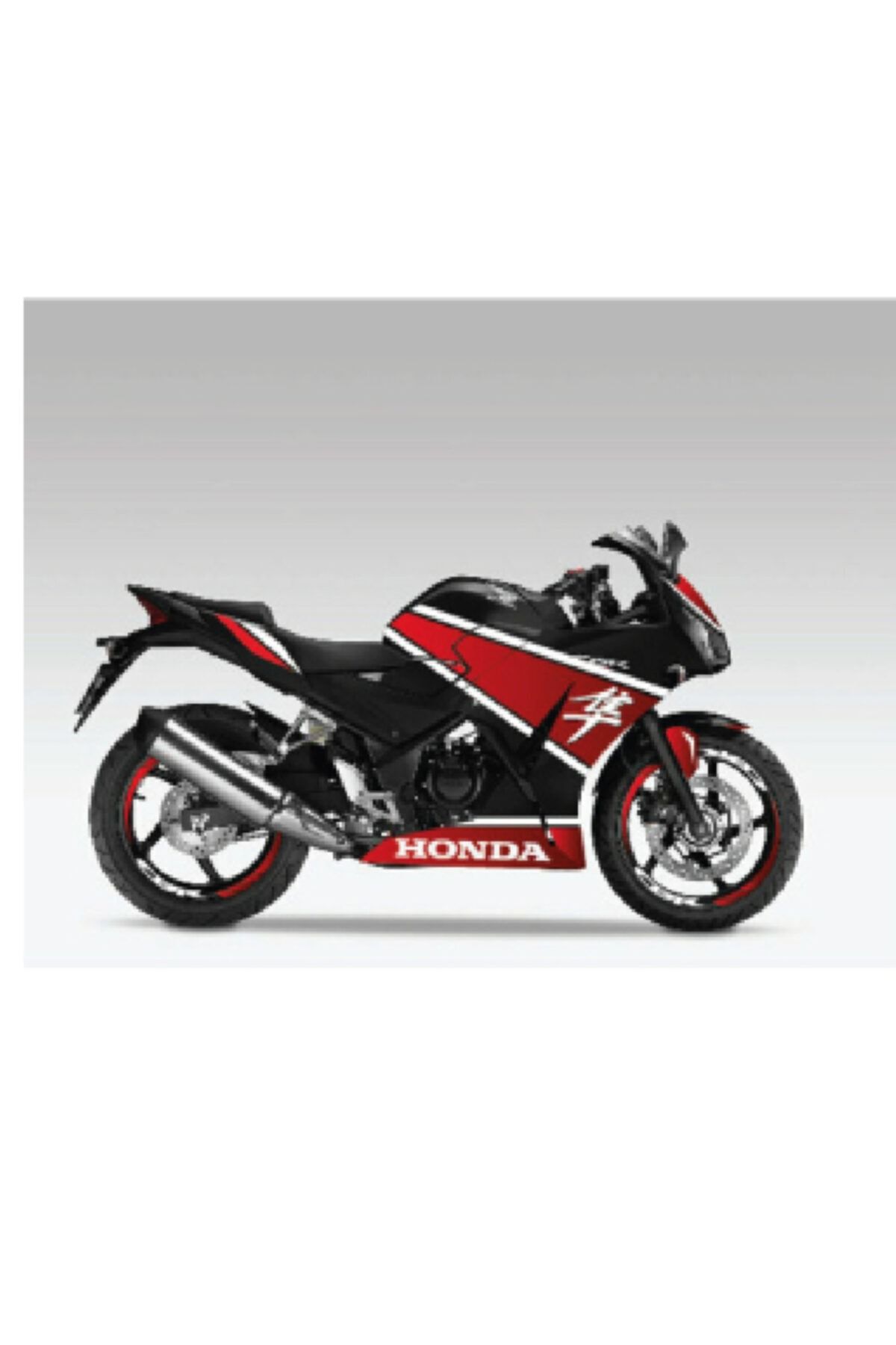 Motiker Honda Cbr250r Üçgen Sticker Şerit Modeli Set