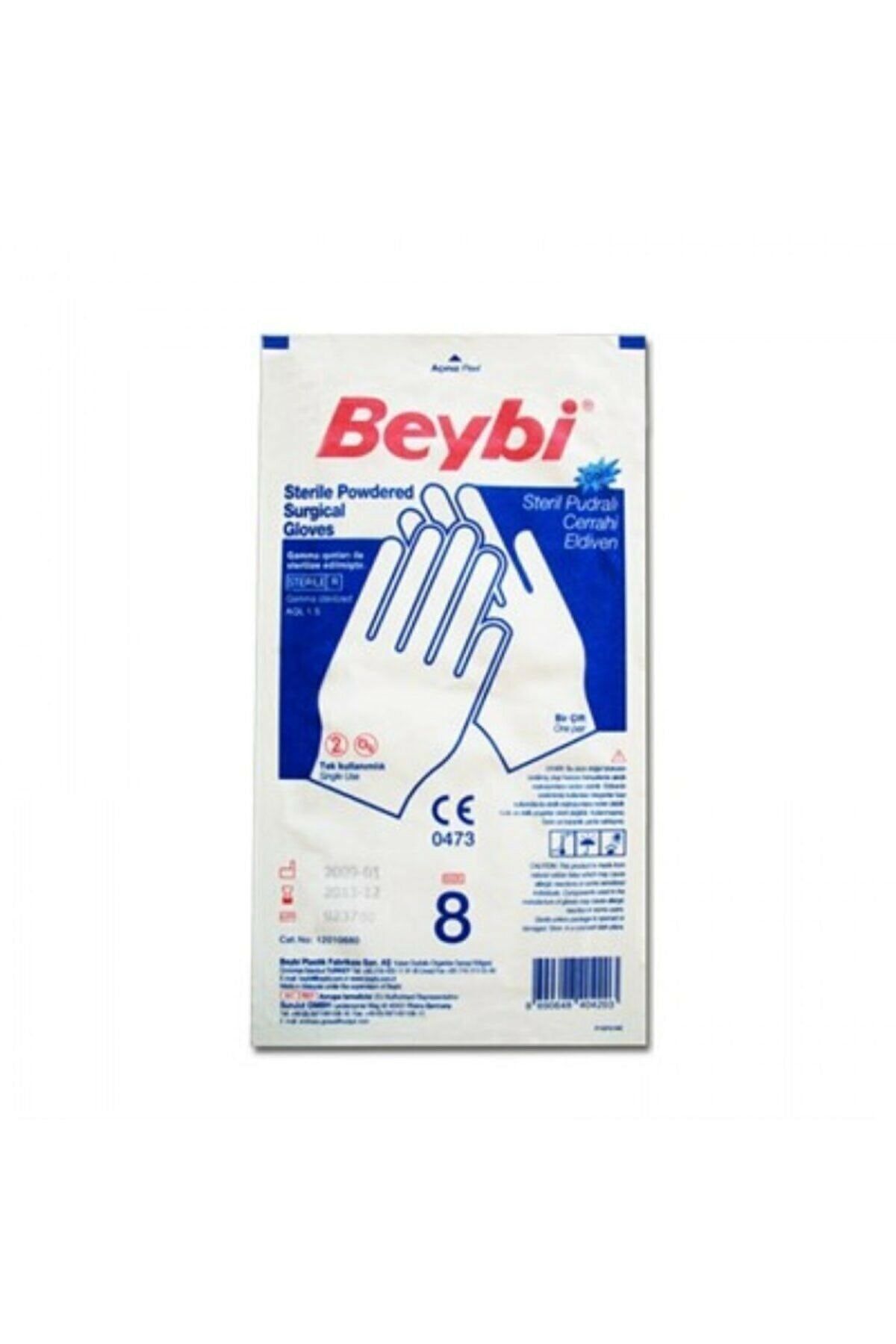 Beybi Gold Pudralı Steril Cerrahi Eldiven 8,5