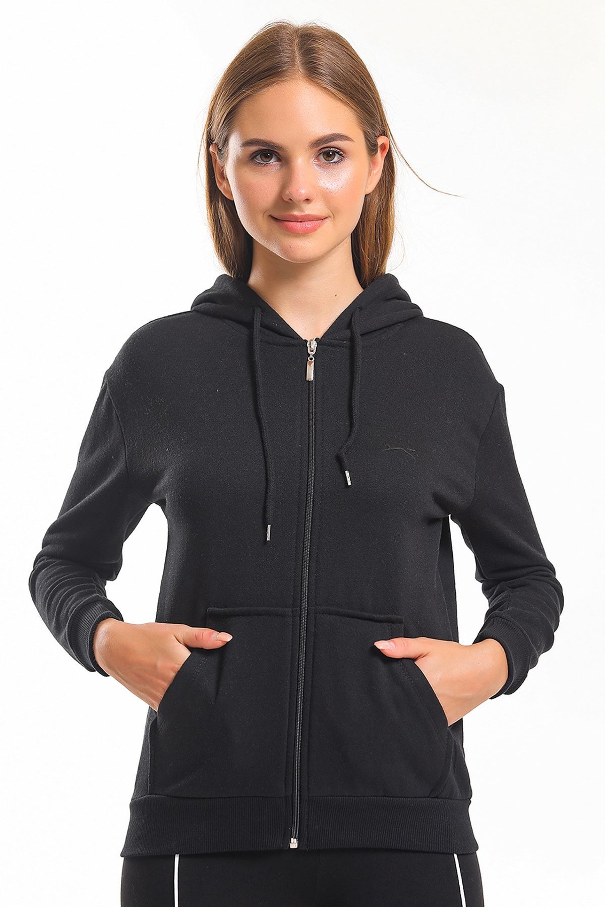 Slazenger SANTO Kadın Sweatshirt Siyah